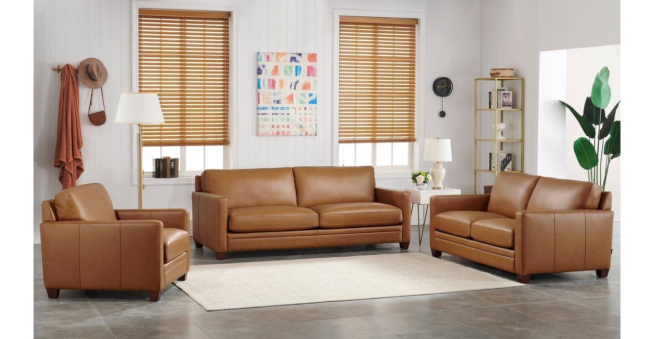 Naples Leather Sofa Collection - Hydeline USA
